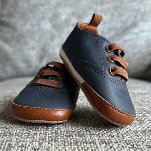 Brown and Black Kids Shoes